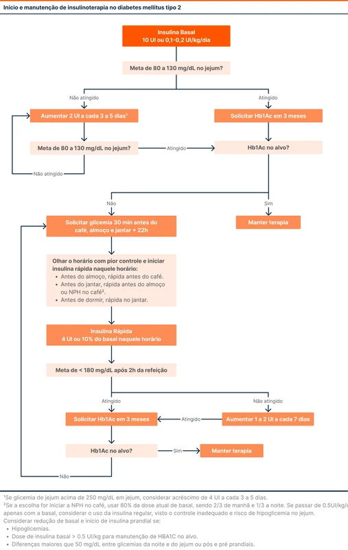 Início e manutenção de insulinoterapia no diabetes mellitus tipo 2