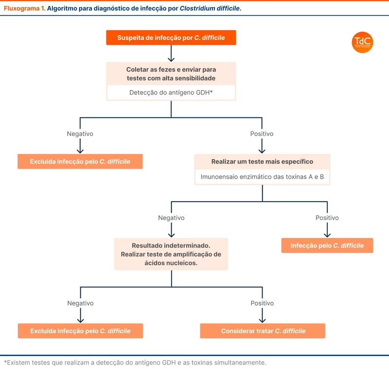 Algoritmo para diagnóstico de infecção por Clostridium difficile