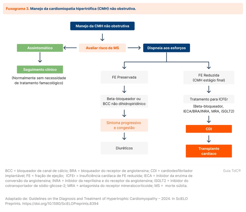 Manejo da cardiomiopatia hipertrófica (CMH) não obstrutiva