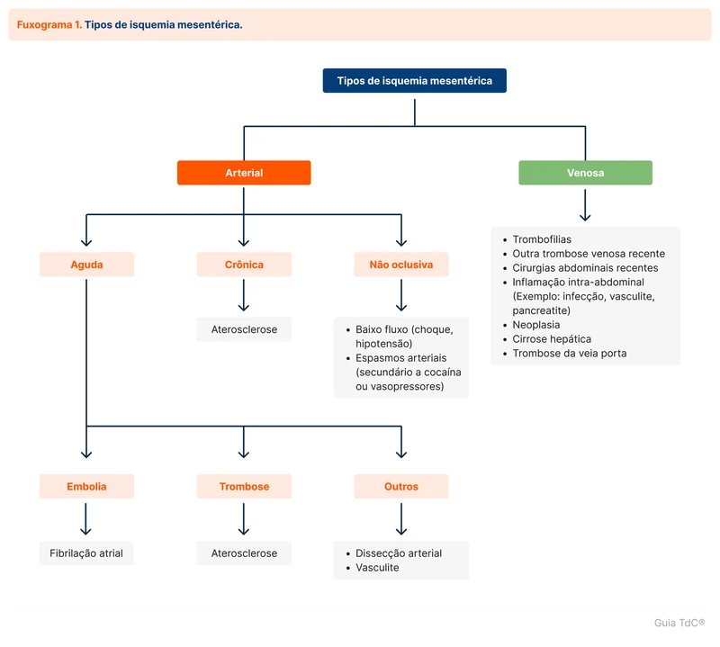 Tipos de isquemia mesentérica