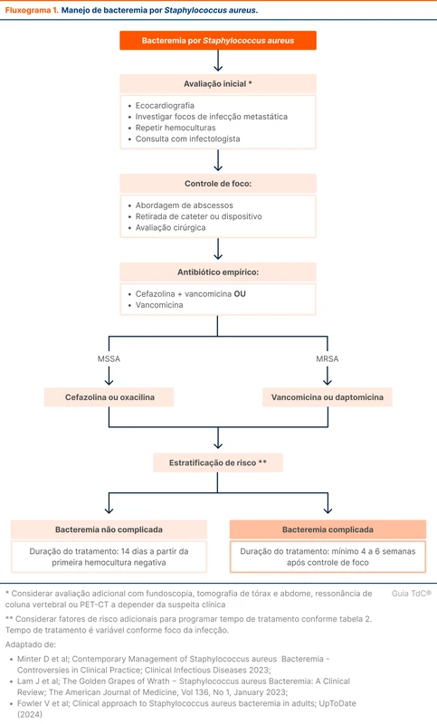 Manejo de bacteremia por Staphylococcus aureus