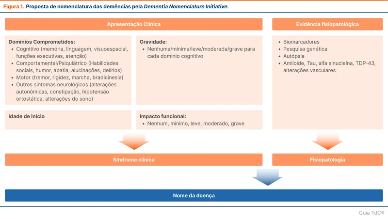 Proposta de nomenclatura das demências pela Dementia Nomenclature Initiative.